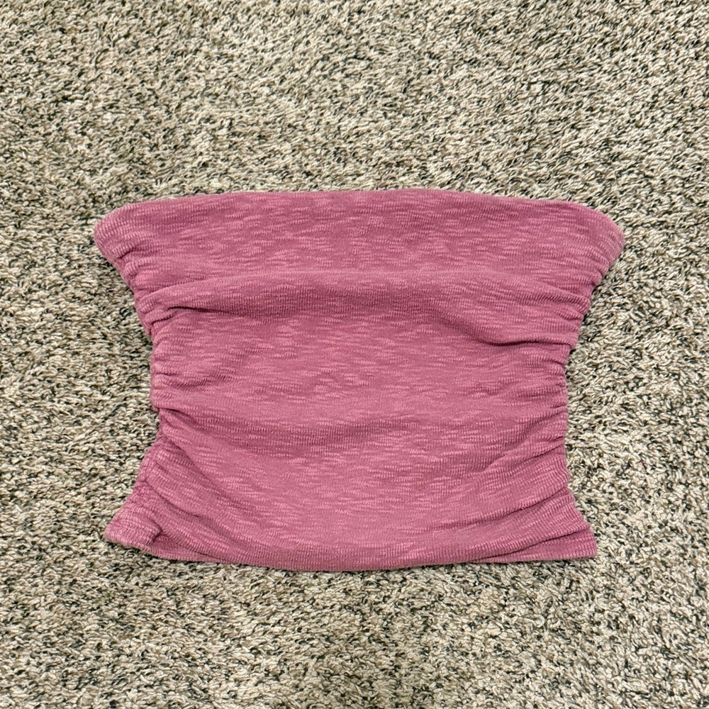 Free People Mauve Tube Crop Top